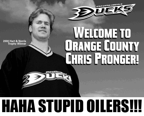 ChrisPronger - HAHA Stupid Oilers