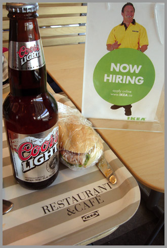 Coors Light and Furniture with too Many Vowels.