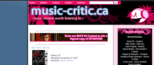 Music-critic.ca version 3.0