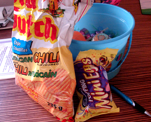 Mexican Chili Chips & Popping Mini Eggs